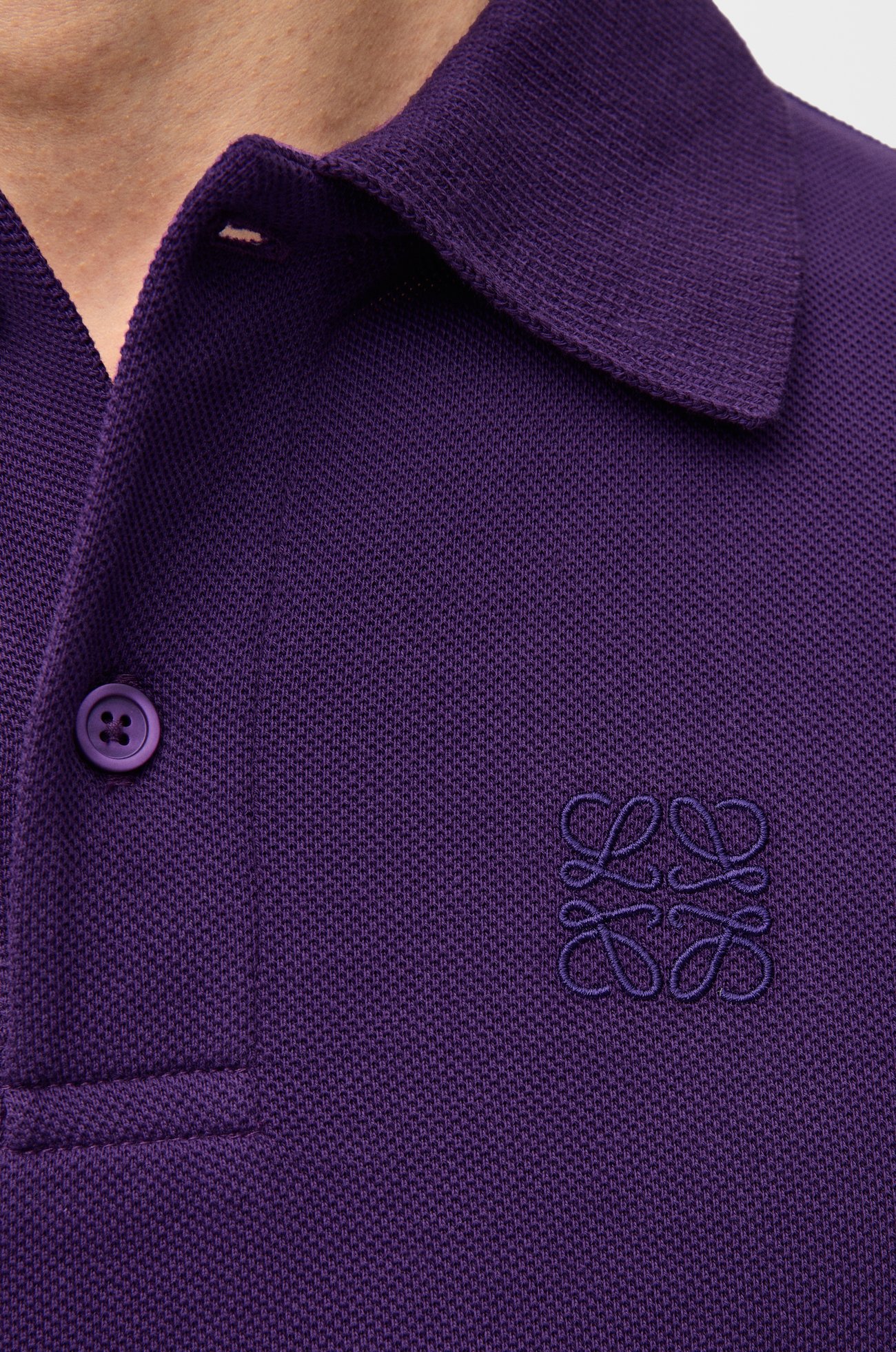 LOEWE Polo in cotton Purple