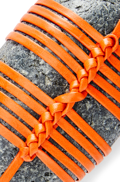 LOEWE Kagero knot stone with calfskin Orange plp_rd