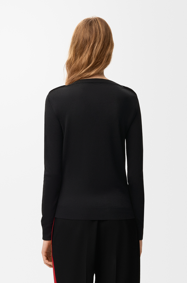 LOEWE Jersey en lana merina Negro
