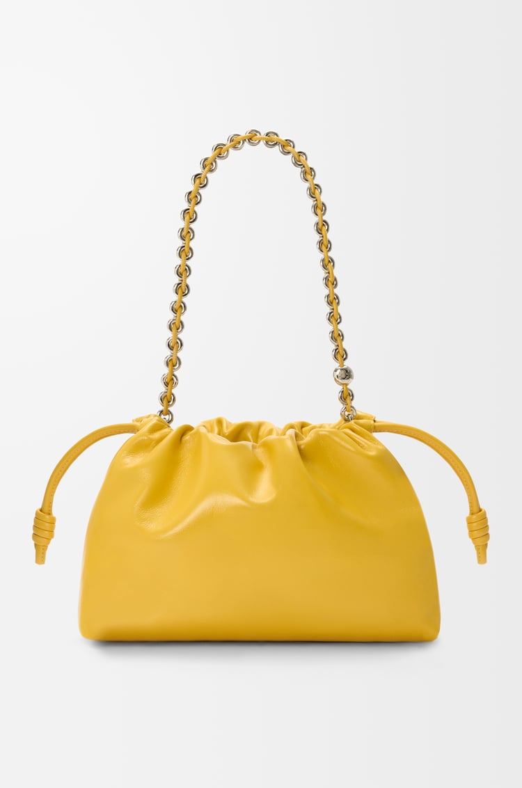 LOEWE フラメンコパース ミディアム（パテントナパラム） イエロー
