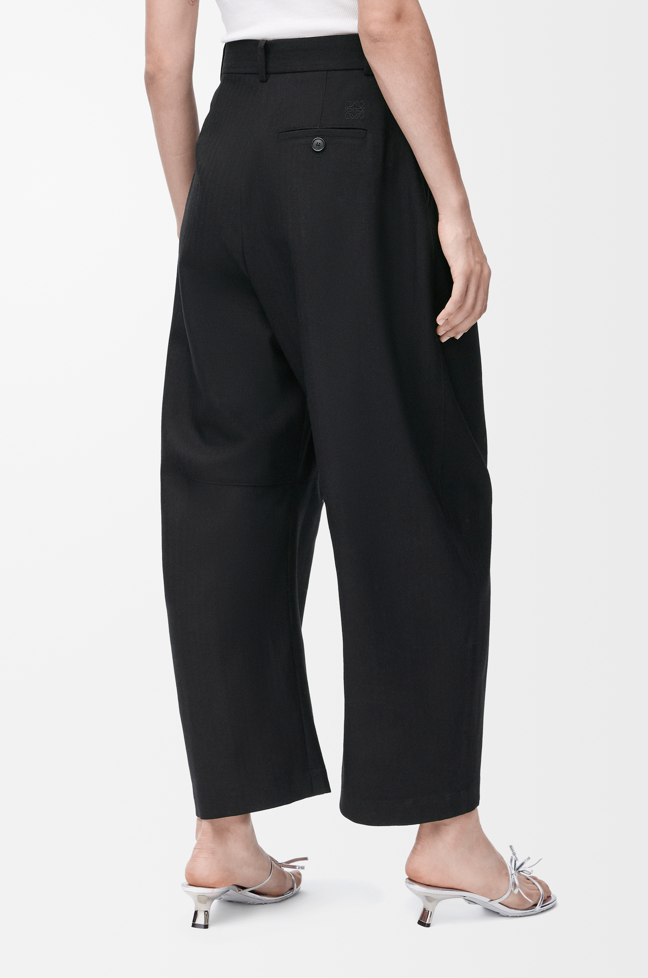 LOEWE Barrel trousers in wool Black
