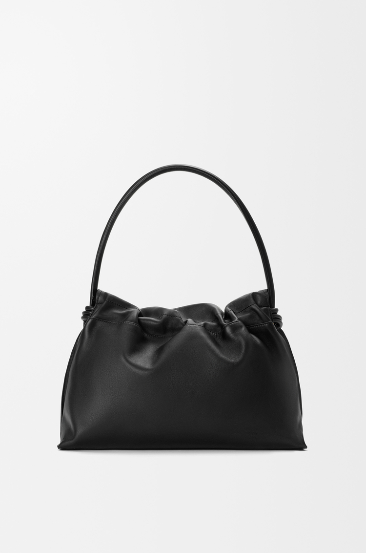 LOEWE Medium Flamenco Flap bag in nappa calfskin Black