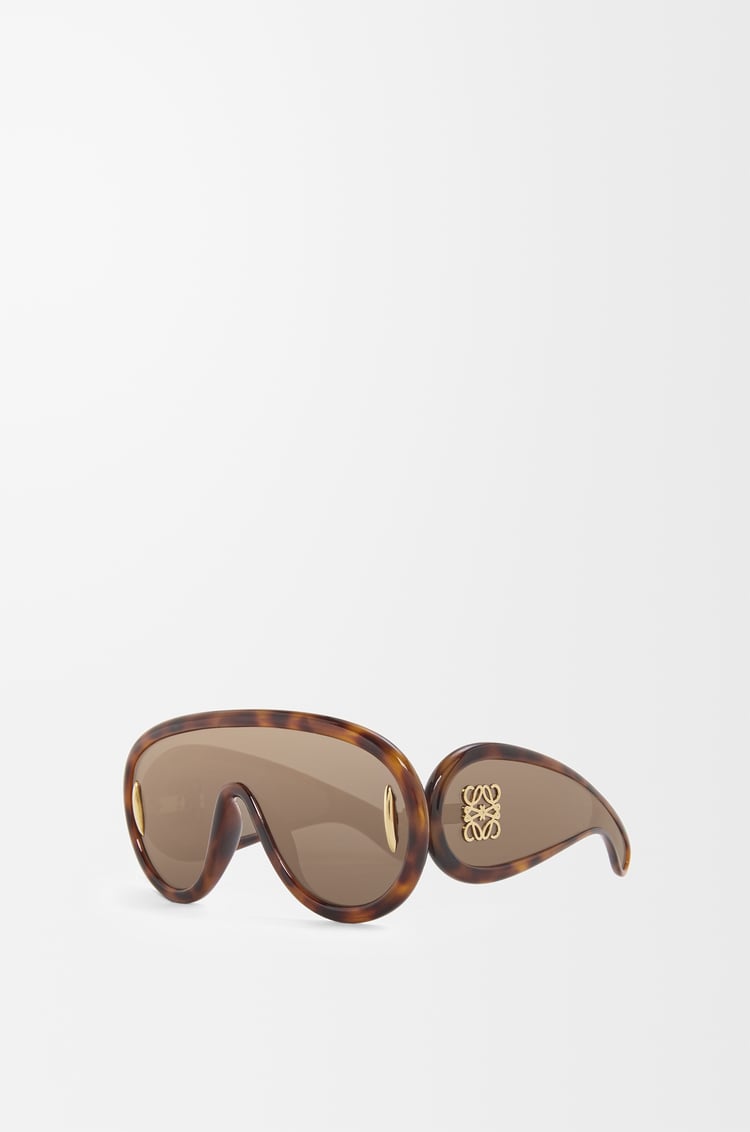 LOEWE Wave mask sunglasses Havana