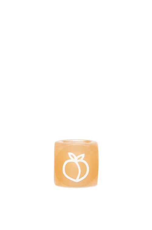 LOEWE フルーツ ダイス スモール (アクリル) ピーチ