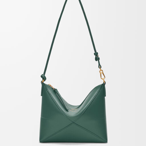 パズルフォルド ポーチ（シャイニーナパカーフ） グリーン - LOEWE
