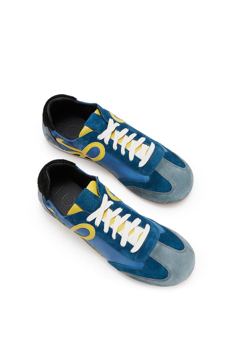 LOEWE Ballet runner in nylon and leather Blue/Yellow pdp_rd