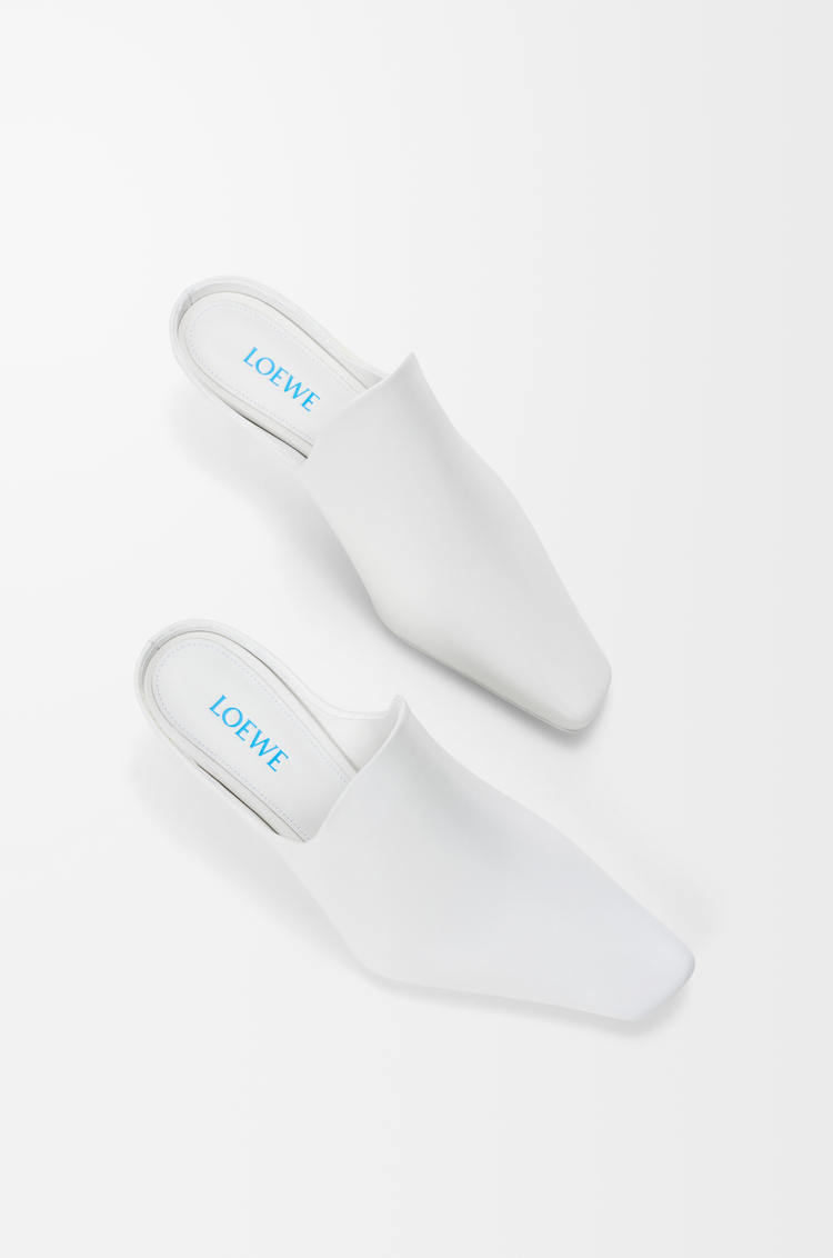 LOEWE Emily mule in lambskin Optic White
