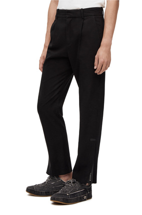 LOEWE Slim trousers in cotton Black