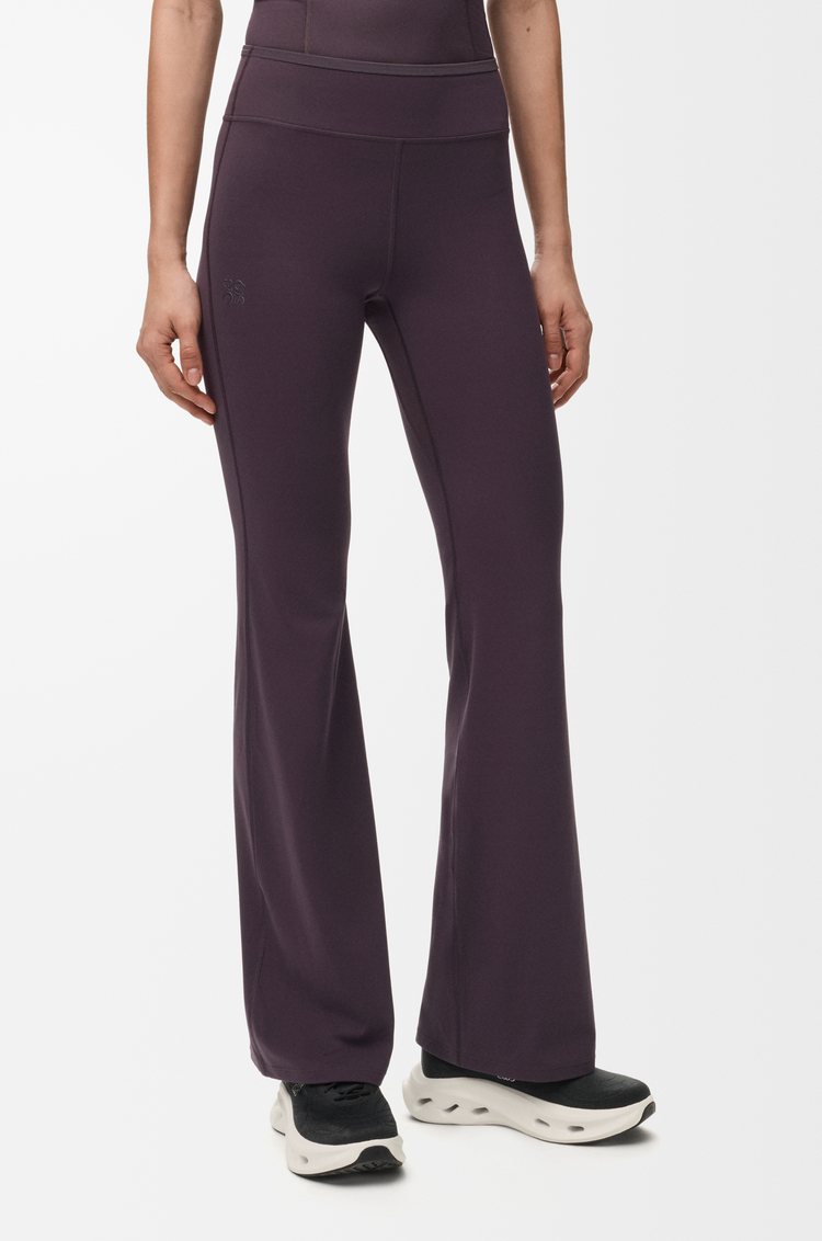 LOEWE Bootleg trousers in stretch jersey Purple