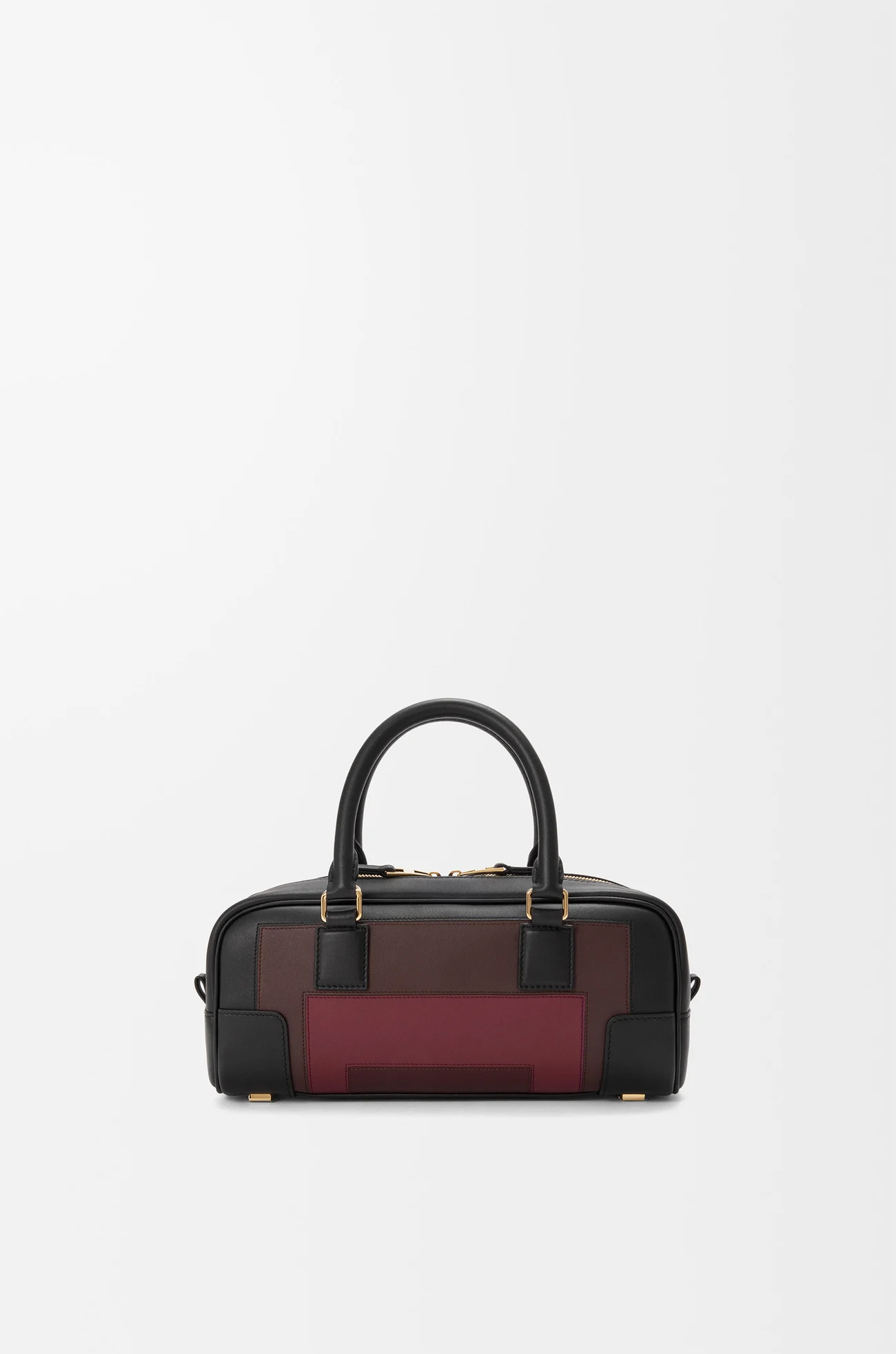 LOEWE 纳帕牛皮革 Amazona Cropped 23 手袋 Black/Burgundy