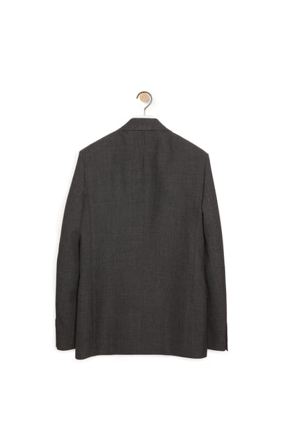 LOEWE Double breasted jacket in wool Anthracite plp_rd