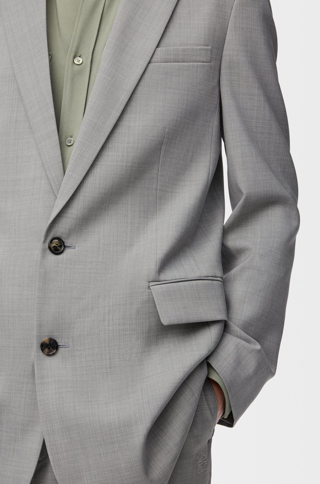 LOEWE Jacket in wool Grey