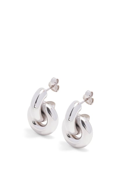 LOEWE Donut link earrings in sterling silver 銀色 plp_rd