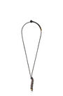 LOEWE Bean pendant in calfskin and brass Aged Green pdp_rd