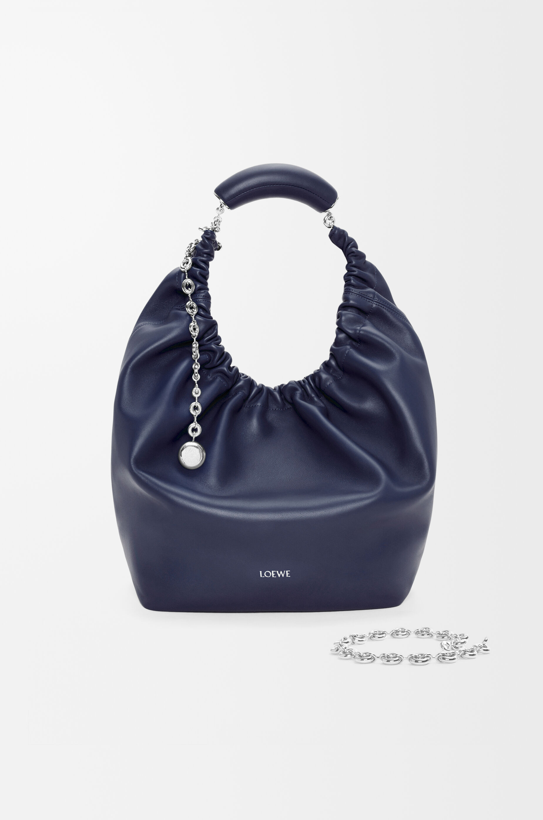 LOEWE Medium Squeeze bag in nappa lambskin Abyss Blue