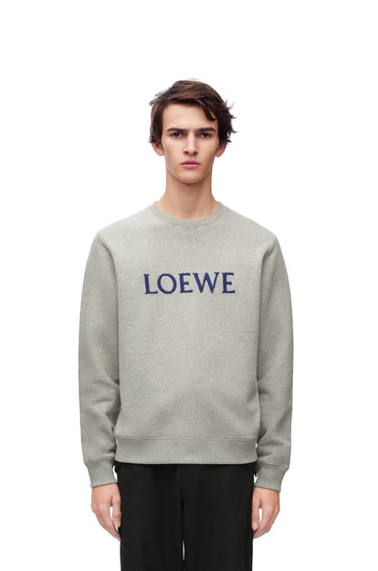 LOEWE Regular fit sweatshirt in cotton Grey Melange plp_rd