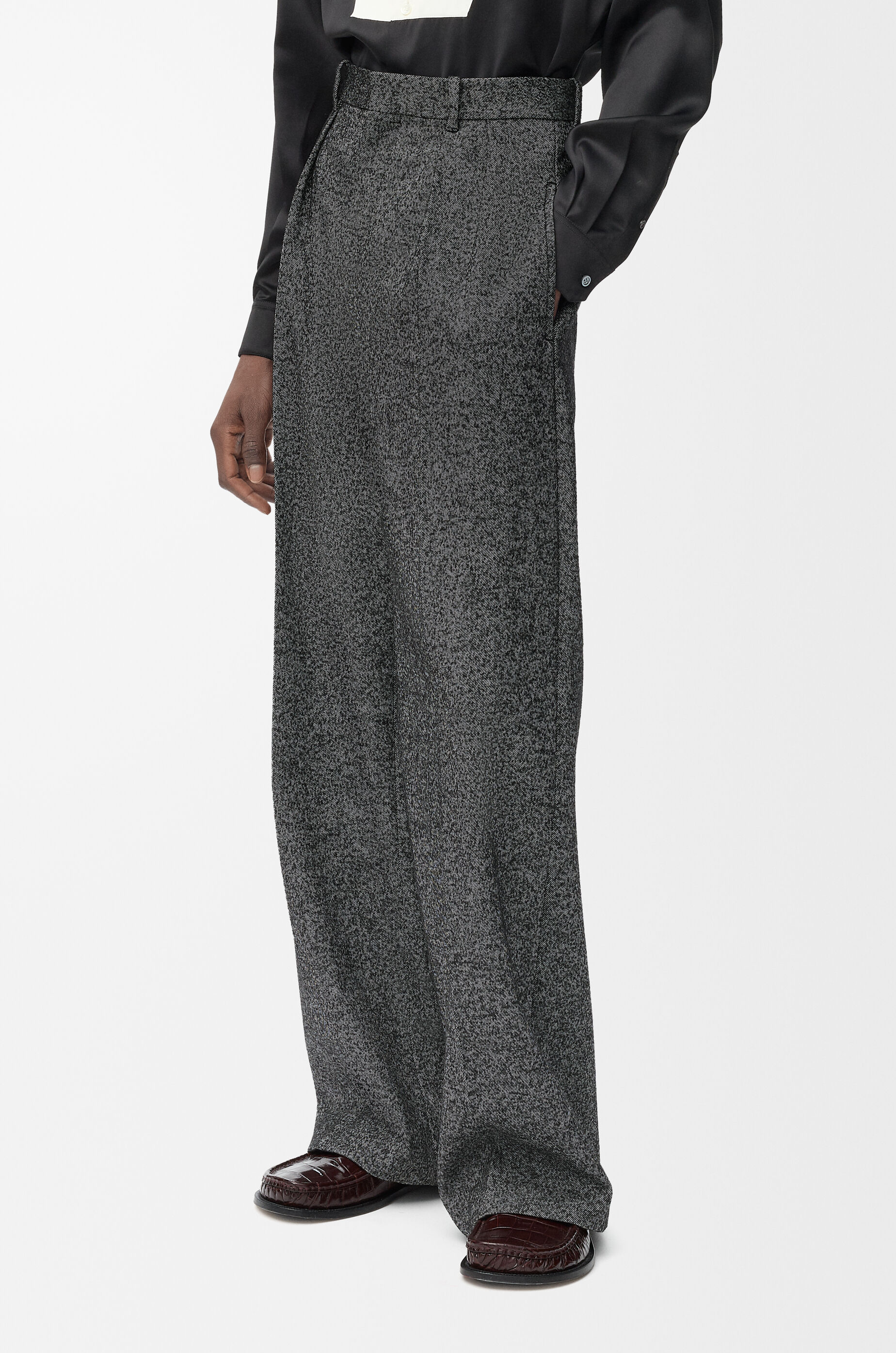 トラウザーズ（ウールブレンド） グレー - LOEWE