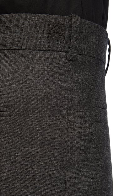 LOEWE Bootleg trousers in wool 炭灰色 plp_rd
