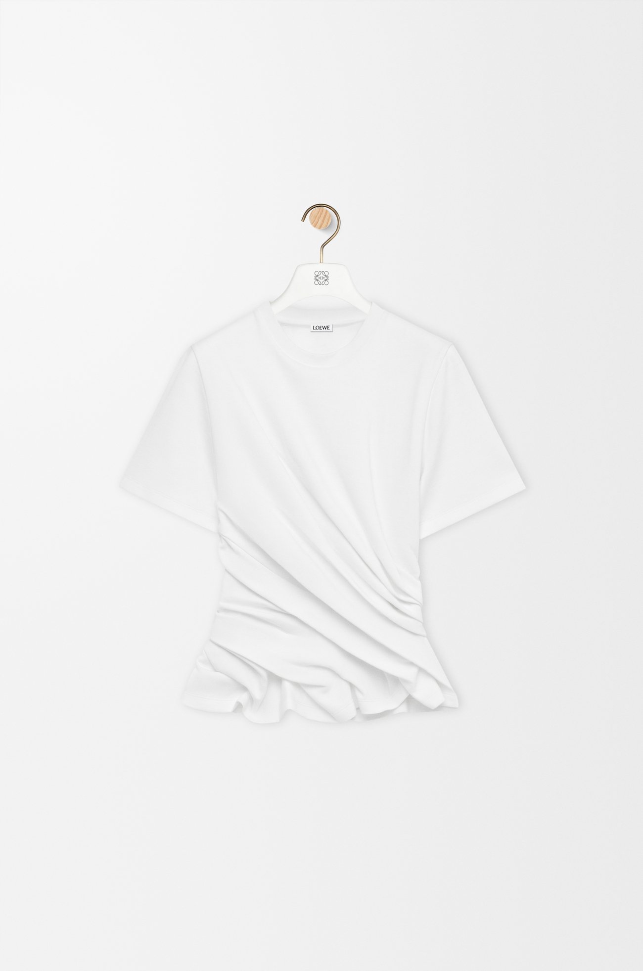 LOEWE Twisted top in cotton blend White