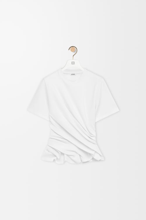 LOEWE Twisted top in cotton blend White