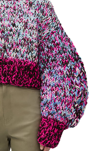 LOEWE Sweater in wool Pink/Multicolor plp_rd
