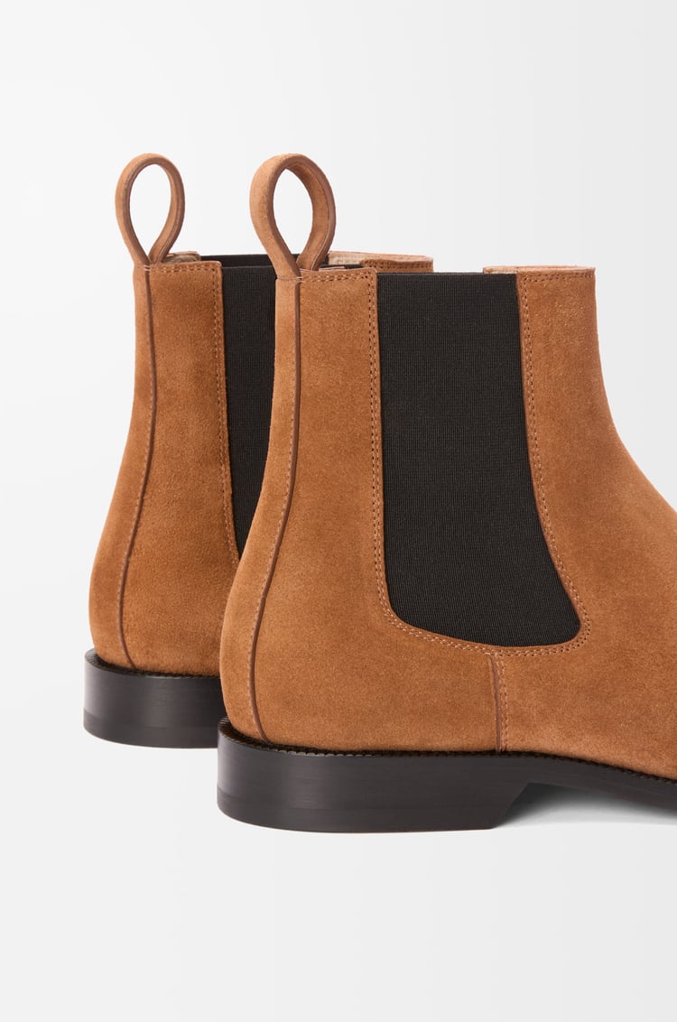 LOEWE Bota Chelsea Campo en ante de ternera Tabaco