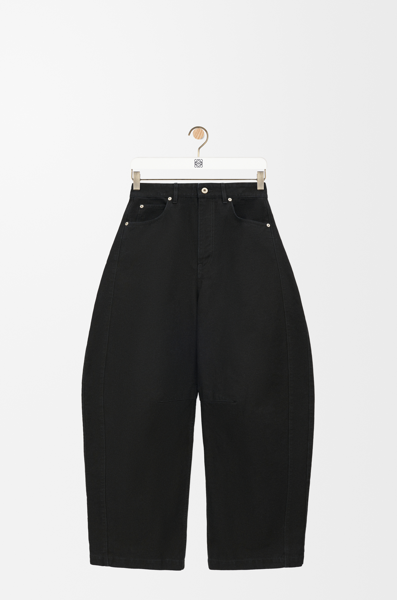 LOEWE Barrel trousers in cotton Black
