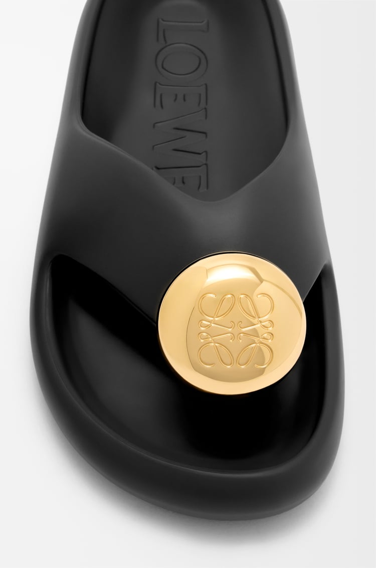 LOEWE Foam Pebble sandal Black/Gold