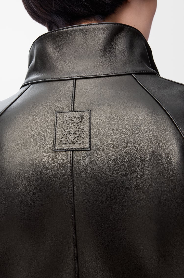 LOEWE Short trench in nappa lambskin Black