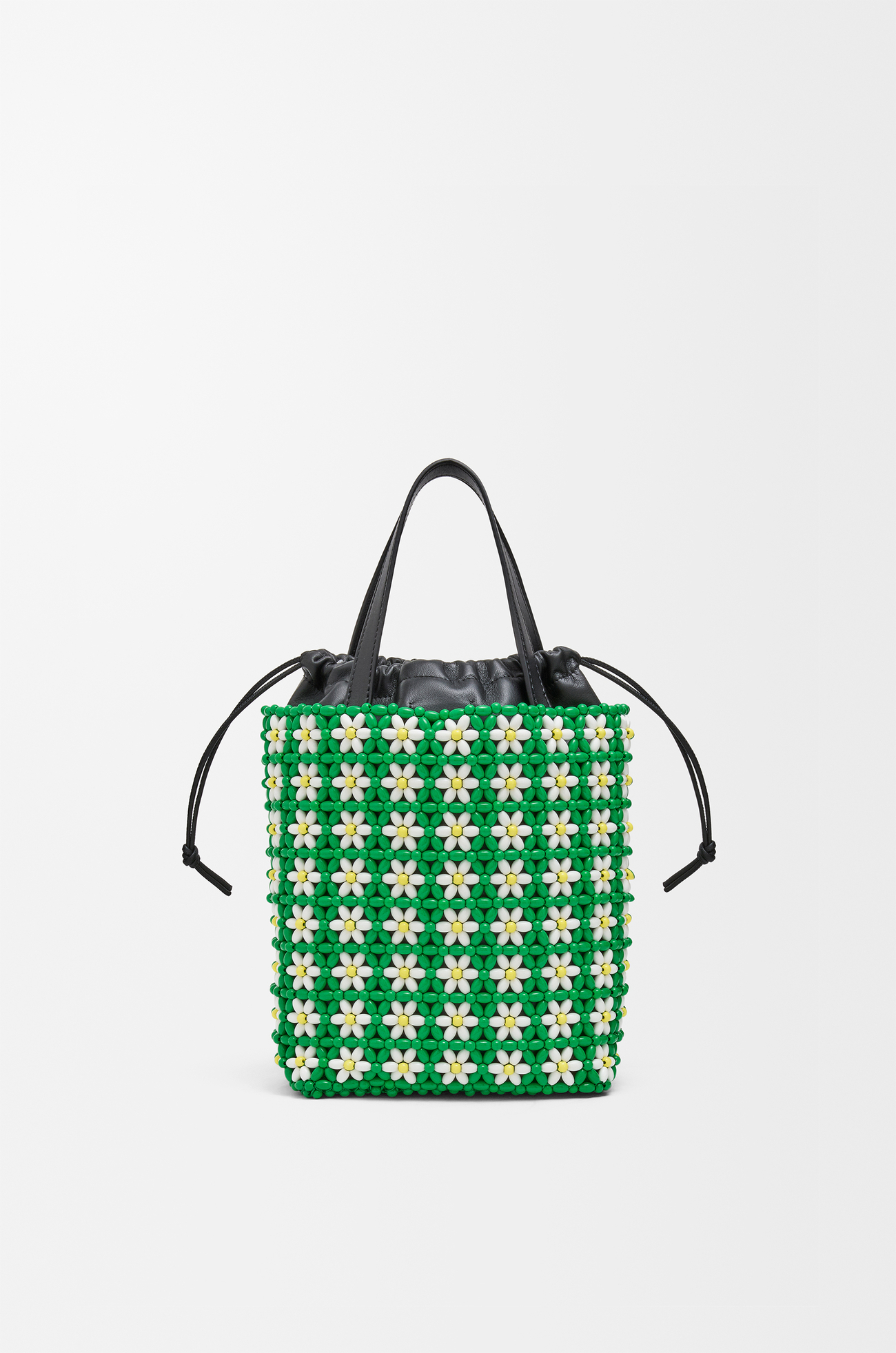 LOEWE トートバッグ ミニ（ビーズ&ラム） トロピカルグリーン/ホワイト