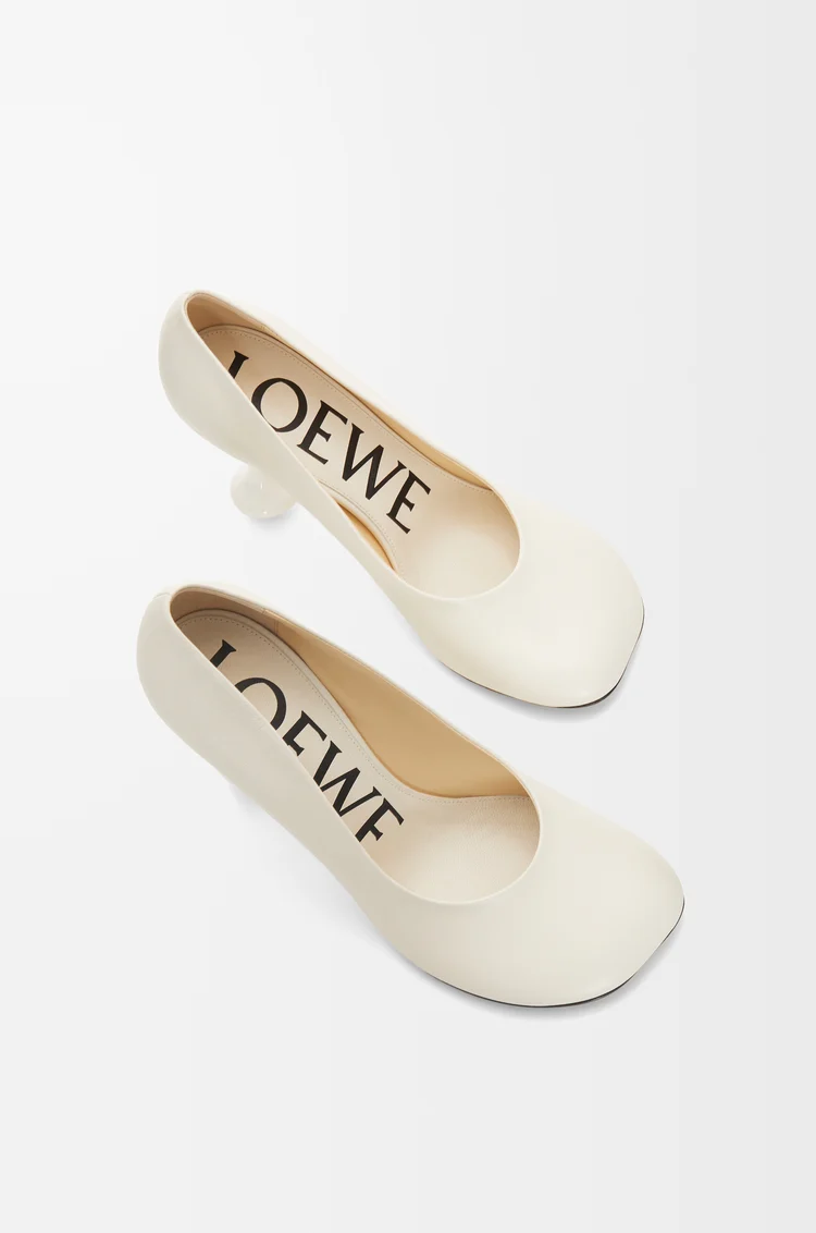 LOEWE Toy pump in goatskin White