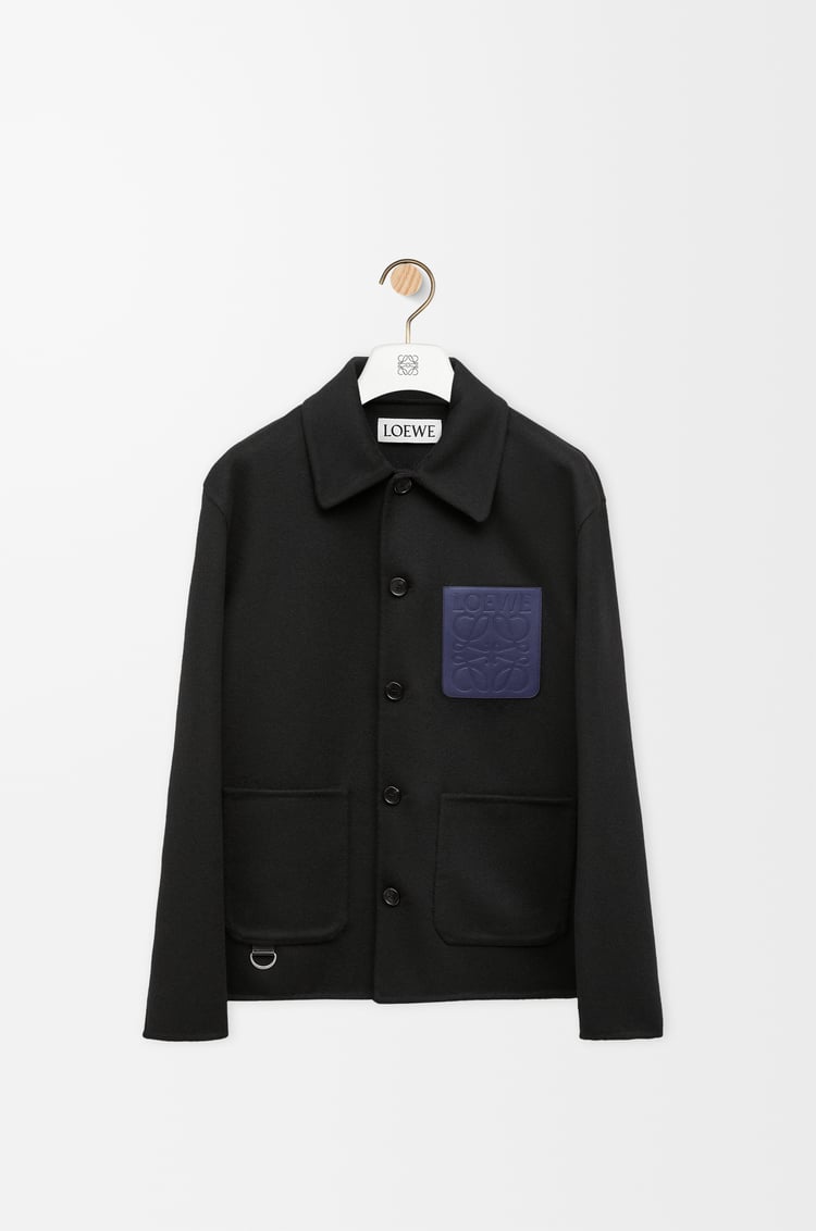 LOEWE Chaqueta de trabajo en lana y cashmere Negro