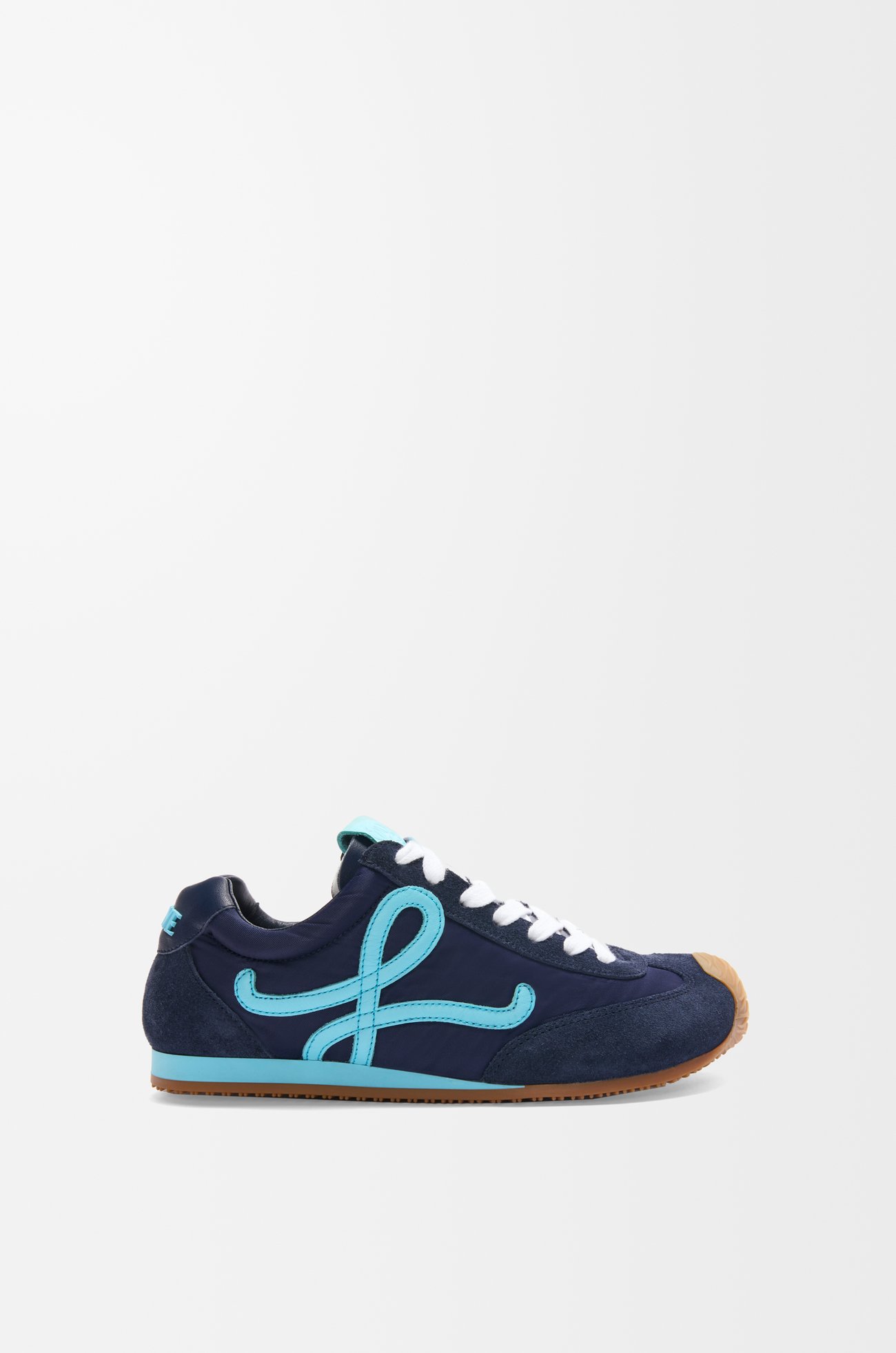 LOEWE Ballet Runner 2.0 en nailon y piel de becerro Azul Marino/Turquesa