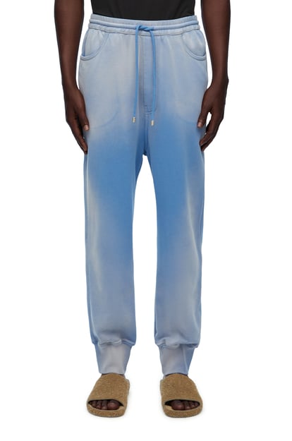LOEWE Pantalón de chándal en algodón Azul Lavado plp_rd