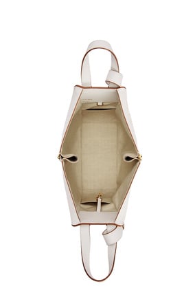 LOEWE Small Hammock bag in Anagram jacquard and calfskin Ecru/Soft White