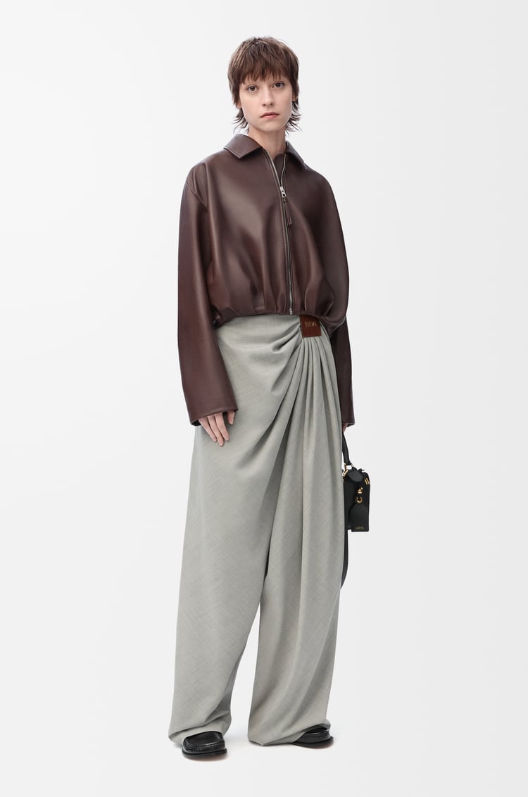 LOEWE ドレープ ジャケット（ナパラム） チョコレートブラウン