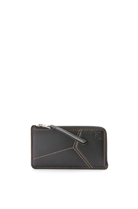 LOEWE Puzzle stitches coin cardholder in smooth calfskin Black plp_rd