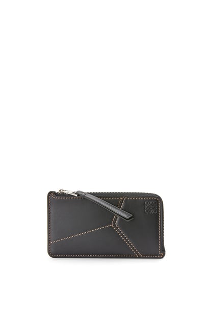 LOEWE Puzzle stitches coin cardholder in smooth calfskin 黑色 plp_rd