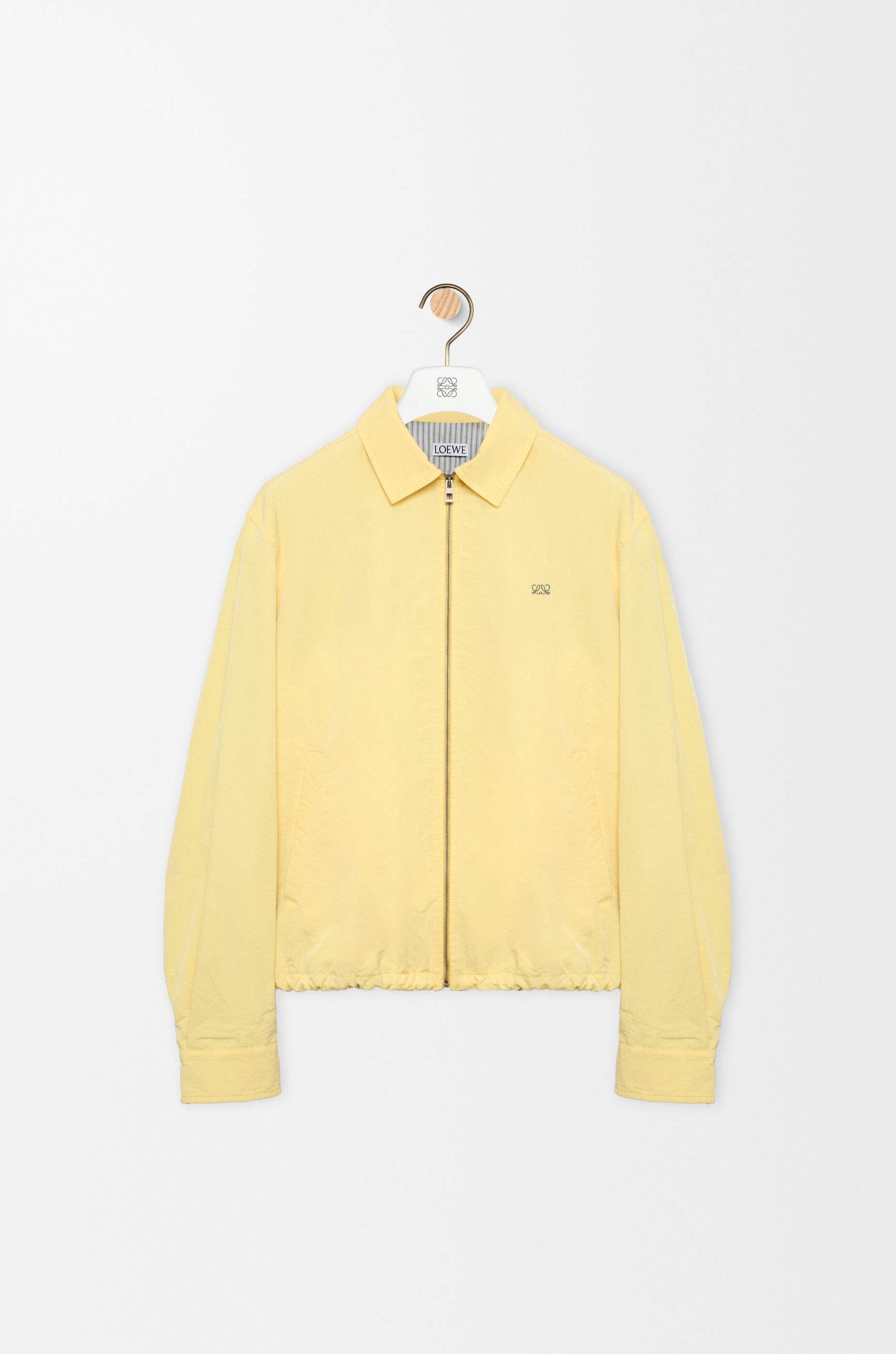 Turn-up Jacket Tailored Stripe Button Gold LOEWE ジャケット・アウター jacket Website Official USA LOEWE - Gold lambskin suede in ジャケット・アウター