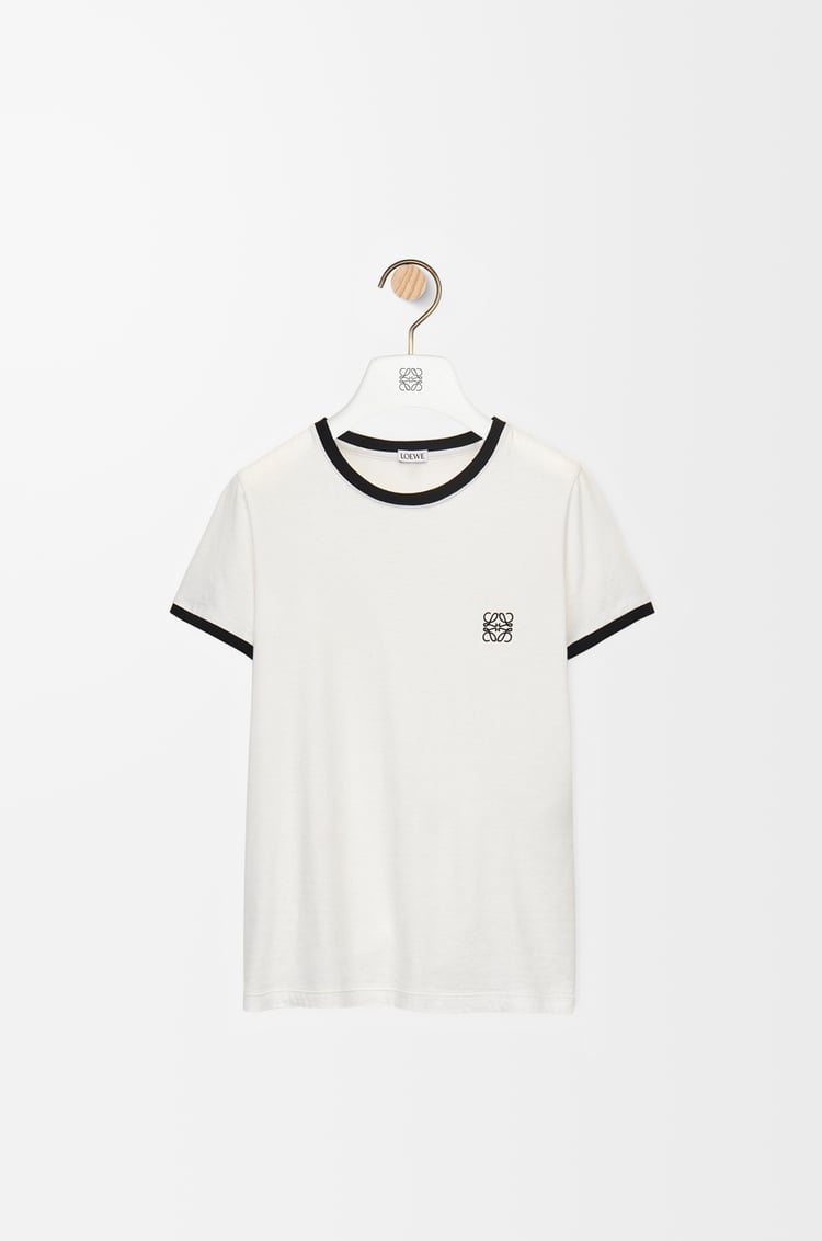 LOEWE Slim fit T-shirt in cotton White/Black