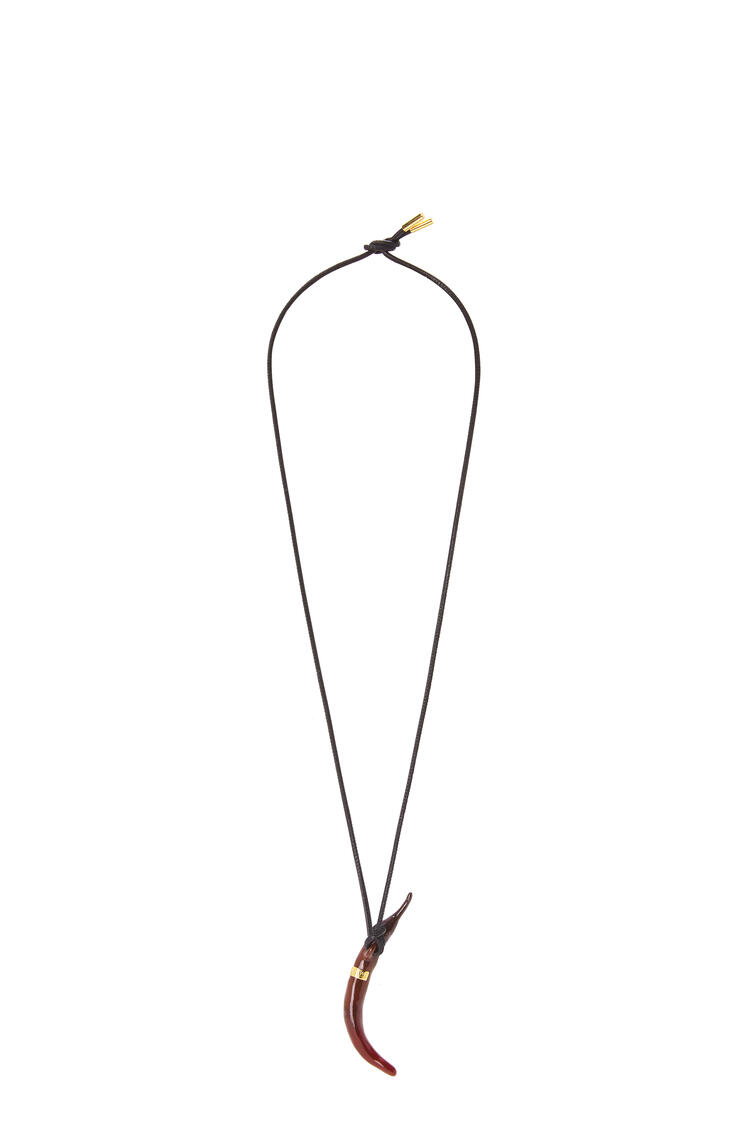 LOEWE Chilli pendant in brass and enamel Red pdp_rd