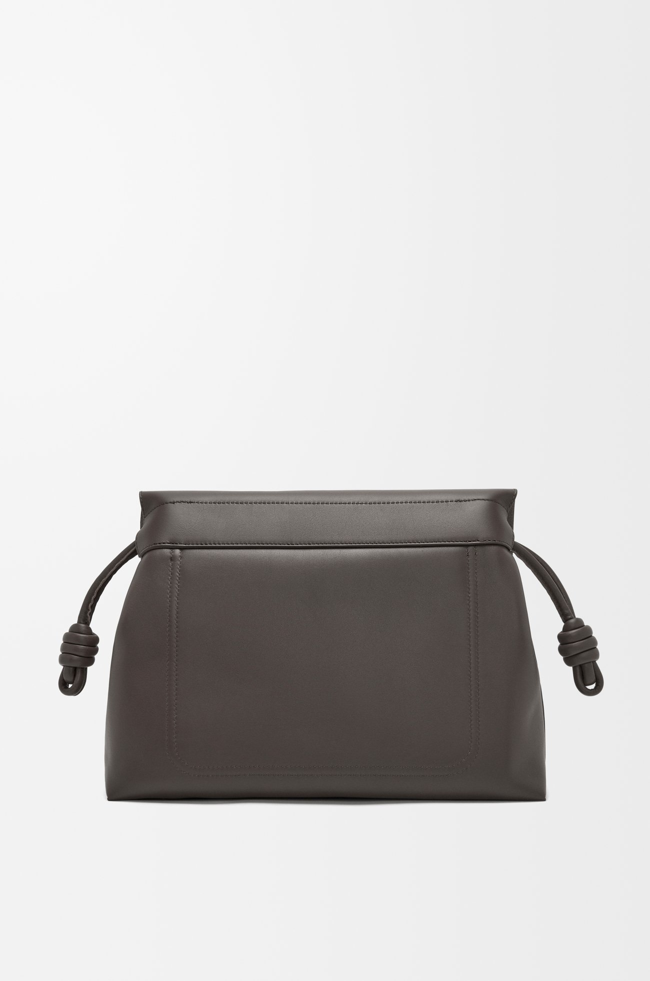 LOEWE Bolso Flamenco Satchel en piel de ternera Gris Oscuro