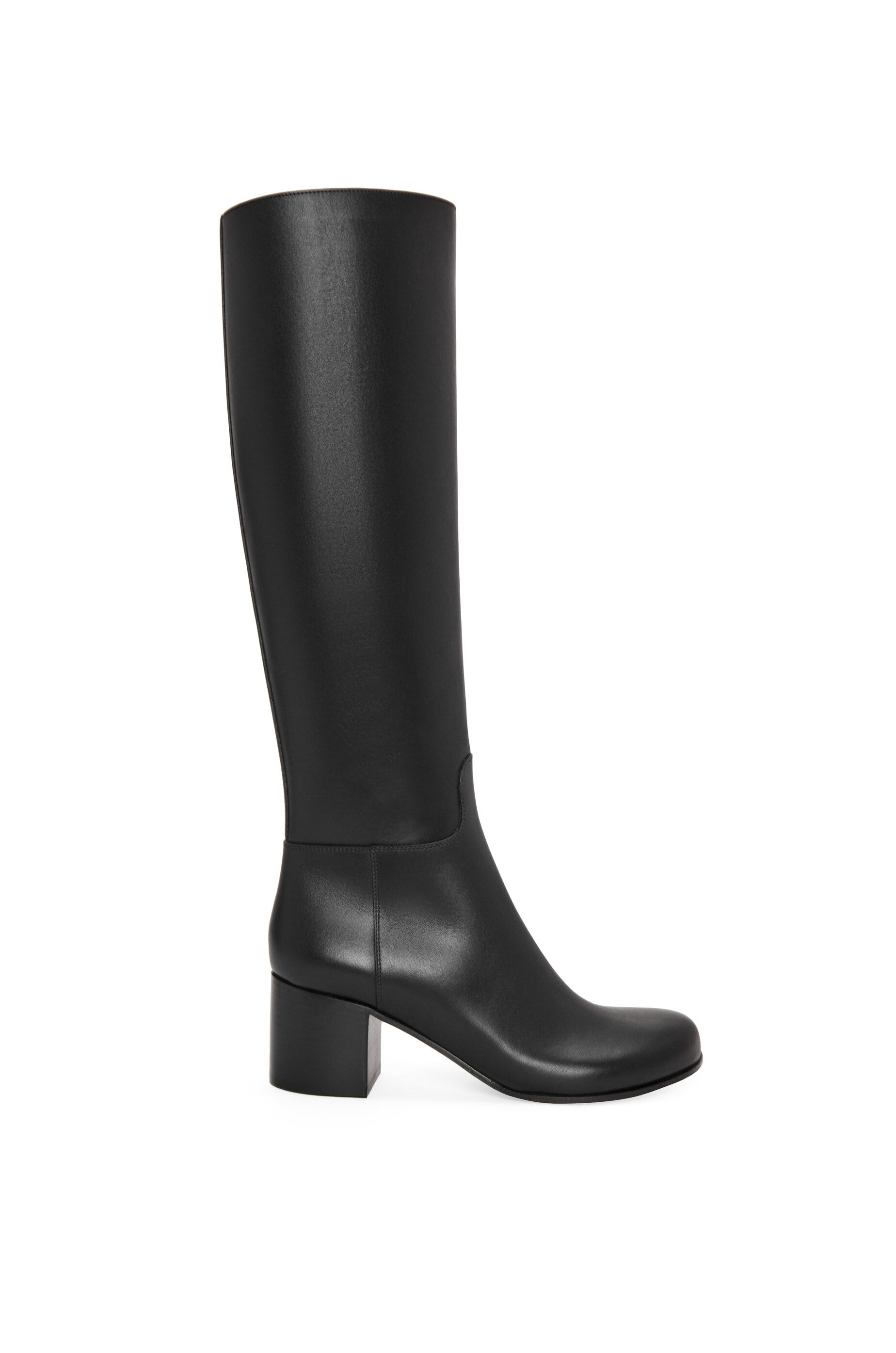 Stivali al ginocchio in pelle di vitello NERO LOEWE