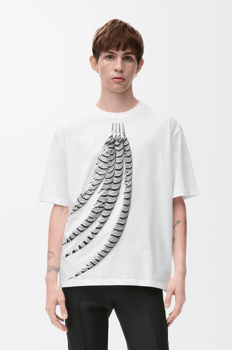 LOEWE 棉质宽松版型 T 恤 白色