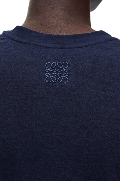 LOEWE Knot top in cotton blend Midnight Blue plp_rd