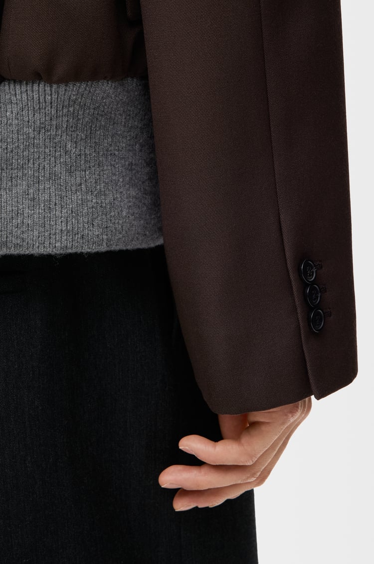 LOEWE Chaqueta en lana Marrón