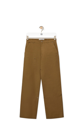 LOEWE Workwear trousers in cotton Chestnut