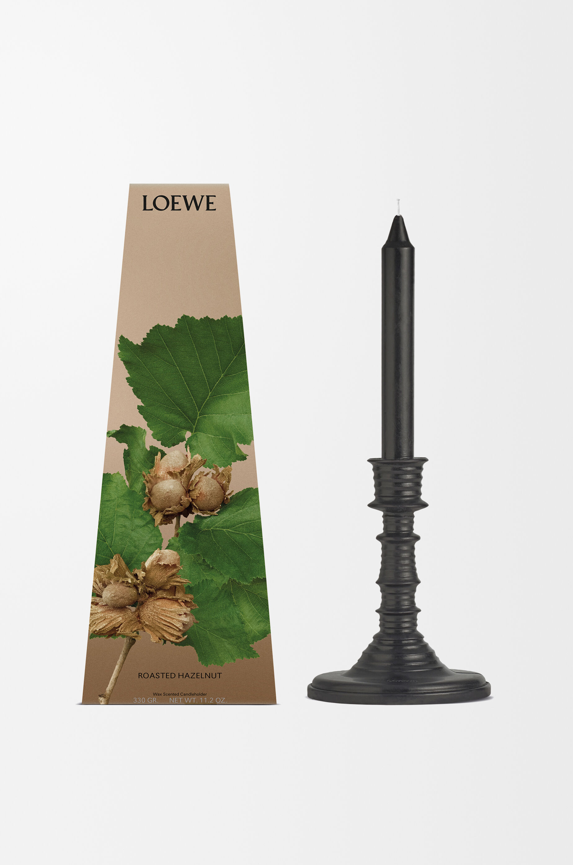 品質は非常に良い Hazelnut Roasted wax LOEWE - Black candleholder キャンドル