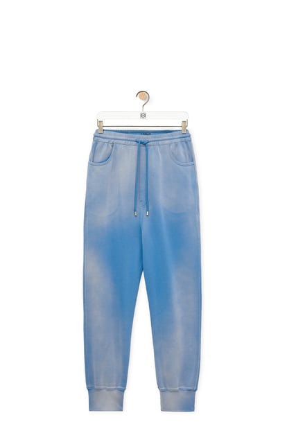 LOEWE Pantalón de chándal en algodón Azul Lavado plp_rd