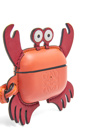 LOEWE Crab Airpod Pro case in classic calfskin Pink Tulip plp_rd
